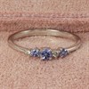 9ct White Gold Tanzanite And Diamond Ring - D7952 Alternative Image