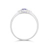 9ct White Gold Tanzanite And Diamond Ring - D7961 Alternative Image