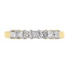 9ct Gold Princess Cut Diamond Half Eternity Ring - 1/2ct - D80104 Alternative Image