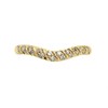 9ct Gold Diamond Wishbone Band Ring - 12pts - D80106 Alternative Image
