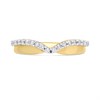 9ct Gold Diamond Wishbone Ring - 20pts - D80116 Alternative Image