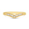 9ct Channel-Set Diamond Wishbone Ring - D80136 Alternative Image