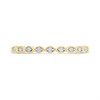 9ct Gold Nine Stone Diamond Half Eternity Ring - D80161 Alternative Image