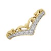 9ct Gold Diamond Filigree Wishbone Ring - 8pts - D80249 Alternative Image