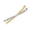 9ct Gold Diamond Crossover Ring - 10pts - D80250 Alternative Image