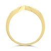 9ct Gold Diamond Set Wishbone Ring - D80260 Alternative Image
