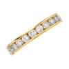 9ct Gold 1 Carat Diamond Half Eternity Ring - AGI Certificated - D8077 Alternative Image