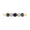 9ct Gold Sapphire And Diamond Ring - D8122 Alternative Image