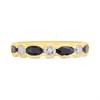 9ct Gold Sapphire And Diamond Ring - 1/3ct - D8123 Alternative Image