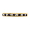 9ct Gold Sapphire and Diamond Half Eternity Ring - 35pts - D81267 Alternative Image