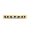 9ct Channel-Set Sapphire And Diamond Half-Eternity Ring - D8134 Alternative Image