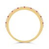 9ct Ruby And Diamond 1/2 Eternity Ring, 15pts - D8242 Alternative Image