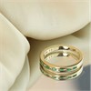 9ct Channel-Set Emerald And Diamond Half-Eternity Ring - D8244 Alternative Image