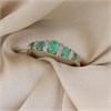 9ct Graduated Five Stone Emerald And Diamond Ring - D8250 Alternative Image