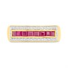 9ct Channel-Set Ruby And Diamond Ring - D8271 Alternative Image