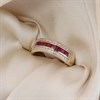 9ct Channel-Set Ruby And Diamond Ring - D8271 Alternative Image