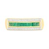 9ct Channel-Set Emerald And Diamond Ring - D8272 Alternative Image