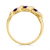 9ct Gold Amethyst And Diamond Ring - D8315 Alternative Image