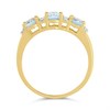 9ct Gold Aquamarine And Diamond Ring - 10pts - D8317 Alternative Image