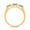 9ct Gold Tanzanite And Diamond Ring - 10pts - D8320 Alternative Image