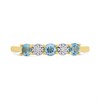 9ct Gold Blue Topaz And Diamond Ring - D8322 Alternative Image