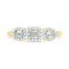 9ct Aquamarine And Diamond Ring - D8330 Alternative Image