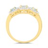9ct Aquamarine And Diamond Ring - D8330 Alternative Image