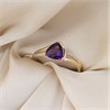9ct Trillion Amethyst And Diamond Ring - D84101 Alternative Image