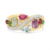 9ct Diamond And Multi-Gemstone Band Ring - D84106 Alternative Image