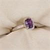 9ct Cushion Amethyst And Diamond Cluster Ring - D84108 Alternative Image