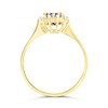9ct Gold Oval Tanzanite And Diamond Cluster Ring - D8479 Alternative Image