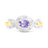 9ct Gold Transverse Oval Tanzanite And Diamond Ring - D8482 Alternative Image