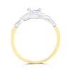 9ct Gold Transverse Oval Tanzanite And Diamond Ring - D8482 Alternative Image