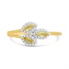 9ct Marquise Yellow Sapphire And Diamond Ring - D8483 Alternative Image