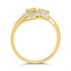 9ct Marquise Yellow Sapphire And Diamond Ring - D8483 Alternative Image