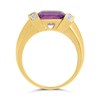 9ct Transverse Amethyst And Diamond Ring - D8485 Alternative Image