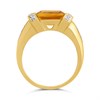 9ct Transverse Citrine And Diamond Ring - D8486 Alternative Image