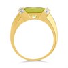 9ct Transverse Peridot And Diamond Ring - D8487 Alternative Image