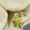 9ct Transverse Peridot And Diamond Ring - D8487 Alternative Image