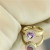 9ct Amethyst And Diamond Heart Cluster Ring - D8493 Alternative Image