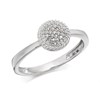 9ct White Gold Diamond Cluster Ring, Earrings And Necklace Gift Set - 1/4ct - D8607 Alternative Image