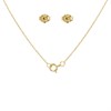 9ct Gold Diamond Circle Necklace And Earrings Gift Set - 1/4ct - D8615 Alternative Image