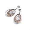 Hot Diamonds DE497 Silver And Rose Gold Plated Drop Earrings - D9101 Alternative Image