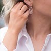 Hot Diamonds DE497 Silver And Rose Gold Plated Drop Earrings - D9101 Alternative Image