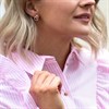 Hot Diamonds DE492 Rose Plated Silver Circle Stud Earrings - D9162 Alternative Image