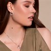 Hot Diamonds Silver Woven Earrings - D9176 Alternative Image