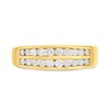 9ct Channel-Set 2-Row Diamond Half-Eternity Ring, 1/2ct - D92100 Alternative Image