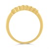 9ct Seven Stone Diamond Wave Half Eternity Ring, 15pts - D92102 Alternative Image