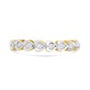 9ct Heart Detail Diamond Half Eternity Ring, 15pts - D92103 Alternative Image