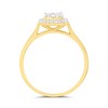9ct Square Princess-Cut Centred Diamond Cluster Ring, 1/4ct - D92112 Alternative Image